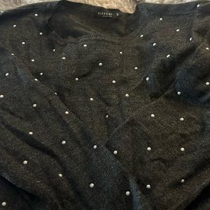 Tiffosi woman grey sweater with silver dots size small